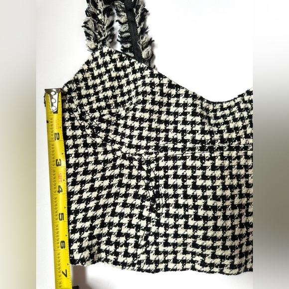 Zara‎ | Monochrome Houndstooth Tank Top | women’s Sz XS| - Picture 8 of 8